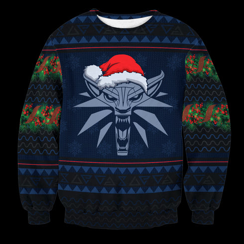 Witcher Geralt Christmas Unisex Wool Sweater